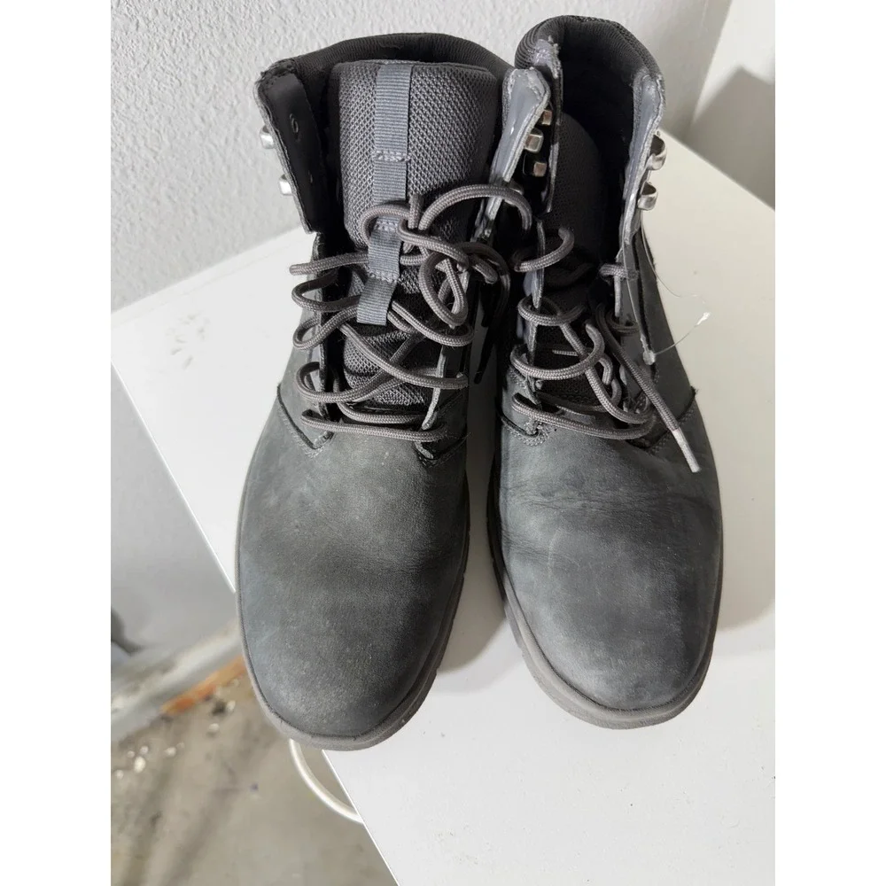 Timberland Mens A1OEL SensorFlex black Grey Nubuck Leather Chukka Boots Size 9